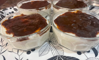 Creamy Rice Flan with Salted Caramel Chocolate Sauce